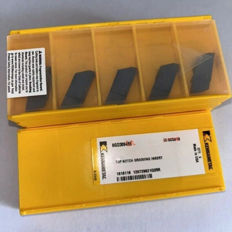 5 PCS KENNAMETAL NGD3094RK KC5010 Carbide Inserts In Box