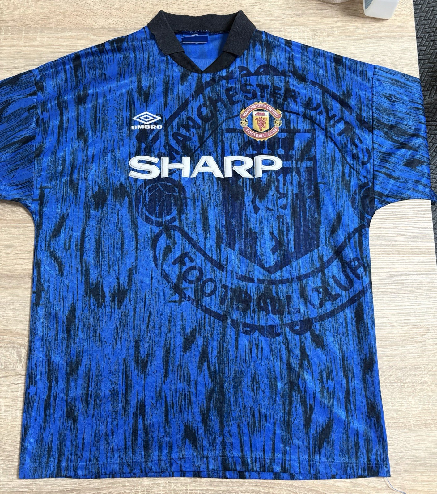Manchester United 1992-1993 Away Soccer Football Jersey Umbro Vintage size XL