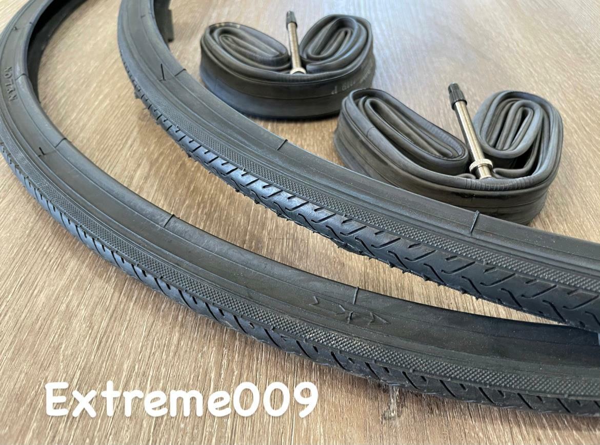 700x25c Bicycle BLACK Tires & Tubes for 700\