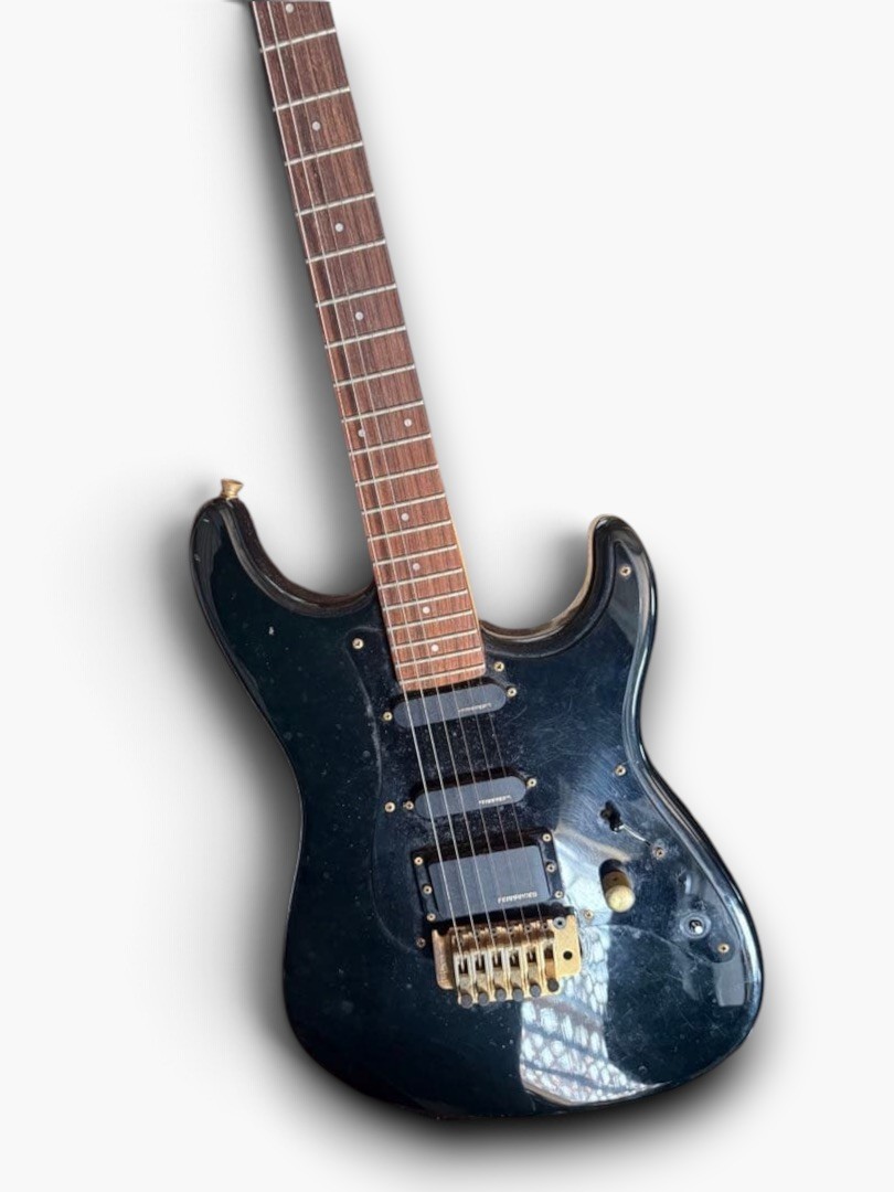 Fernandes FST-55 The Function Black Electric Guitar Medium Scale SSH Japan