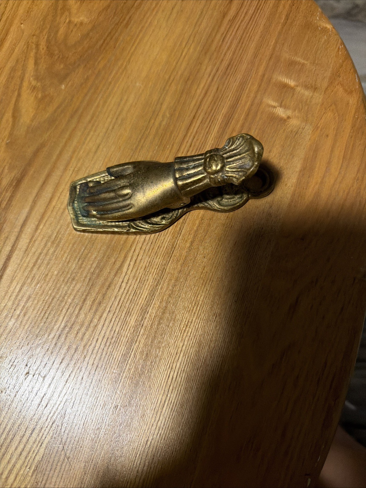 Antique Victorian Brass Hand Letter Clip - 19th Century circa 1880-1920