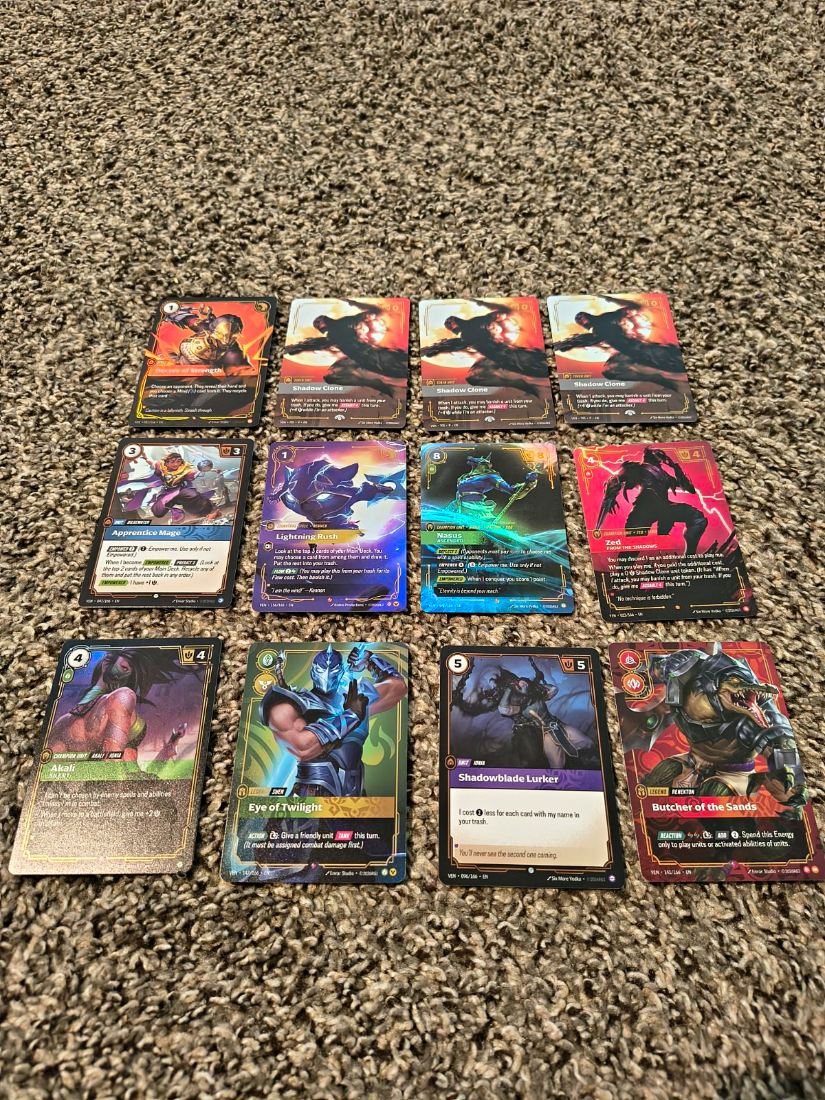 Riot Games Riftbound League Of Legends TCG Vendetta 128 Card Lot Foil/Regular