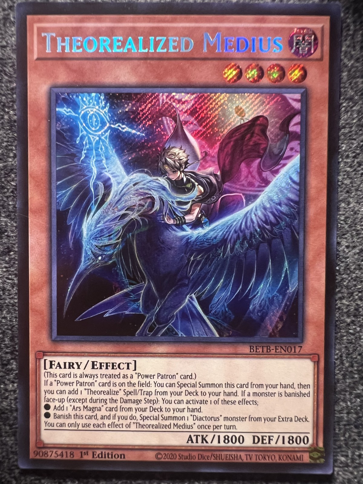 Yugioh Theorealized Medius BETB-EN017 Secret Rare 1st Edition NM