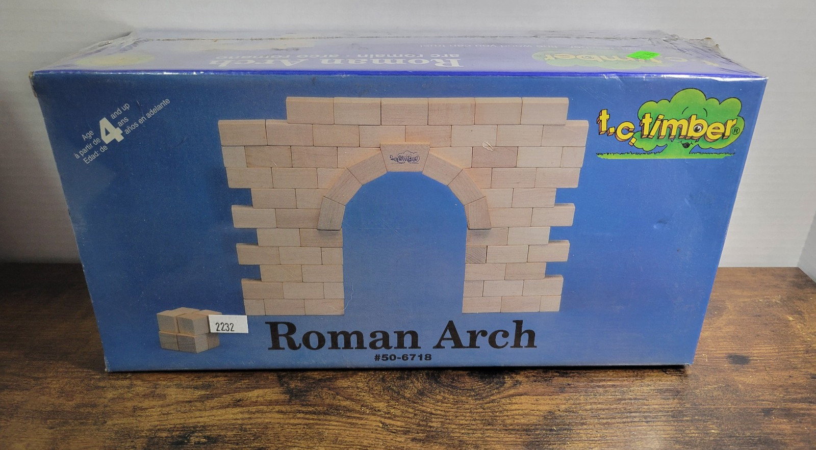 T. C. Timber Architectural Wooden Building Blocks Roman Arch Factory Sealed