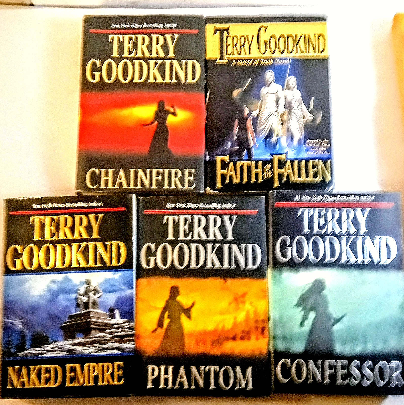 Terry Goodkind — 1st Edition Hardcover Lot (Sword of Truth, 5 Books) Nice. Terry Goodkind — 1st Edition Hardcover Lot (Sword of Truth, 5 Books) Nice.