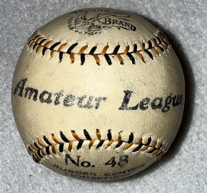 Vintage Anchor Brand Amateur League Baseball w/ Box - Anchor Brand League Ball