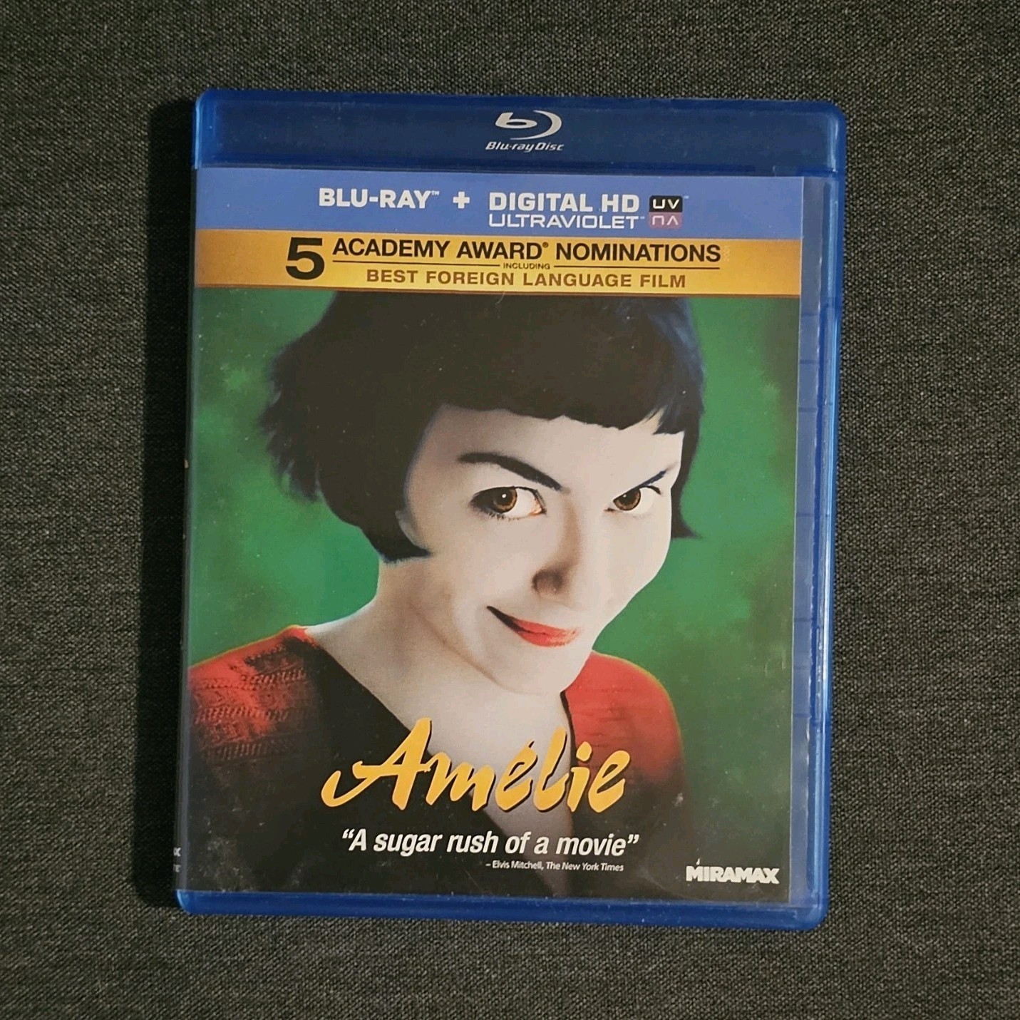 Amélie Blu-ray Disc (2001) French Foreign Film LIKE NEW