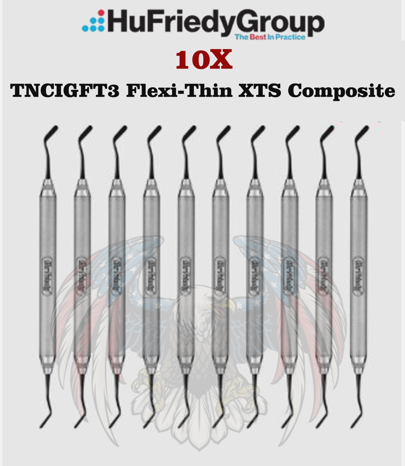 10x Hu-Friedy TNCIGFT3 Flexi-Thin XTS Composite Intsrument Goldstein Dental
