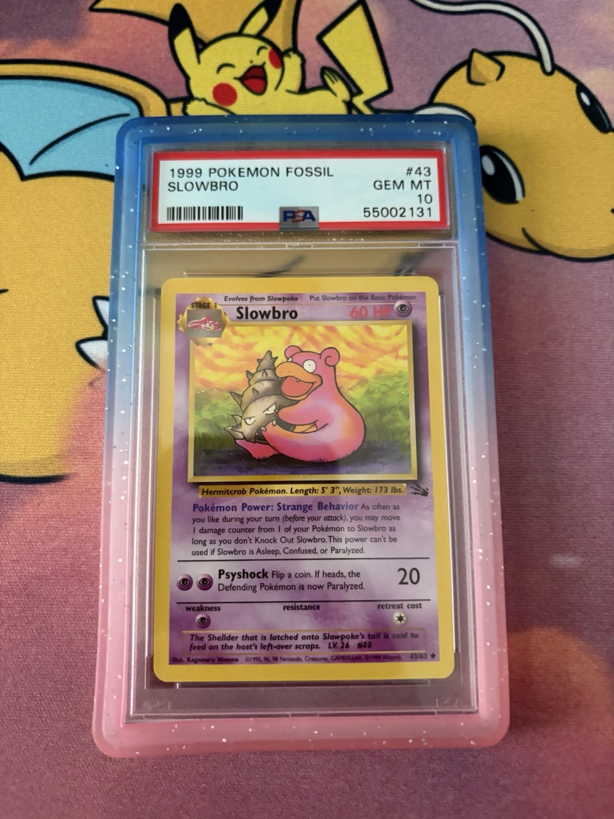 PSA 10 1999 POKEMON FOSSIL #43 SLOWBRO