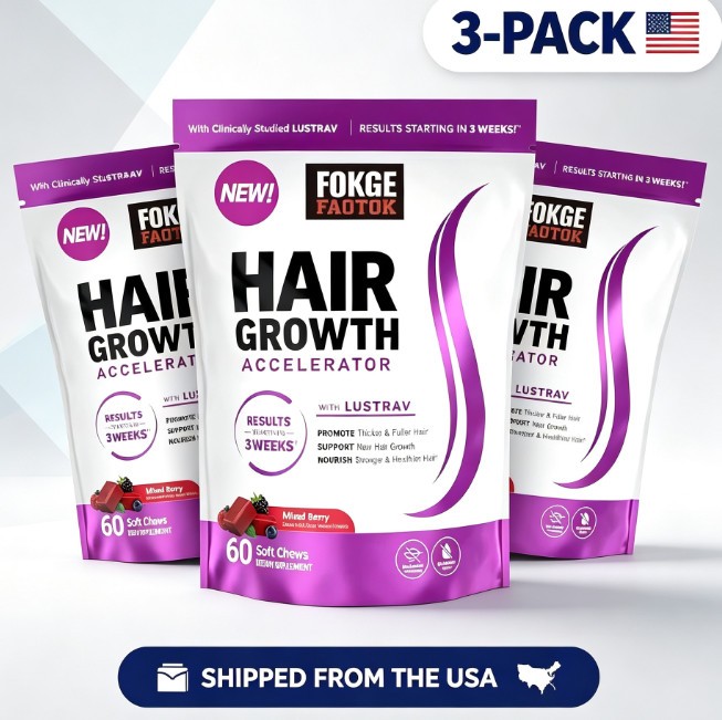 Force Factor Hair Growth Accelerator Soft Chews, Hair Growth Vitamins For Women