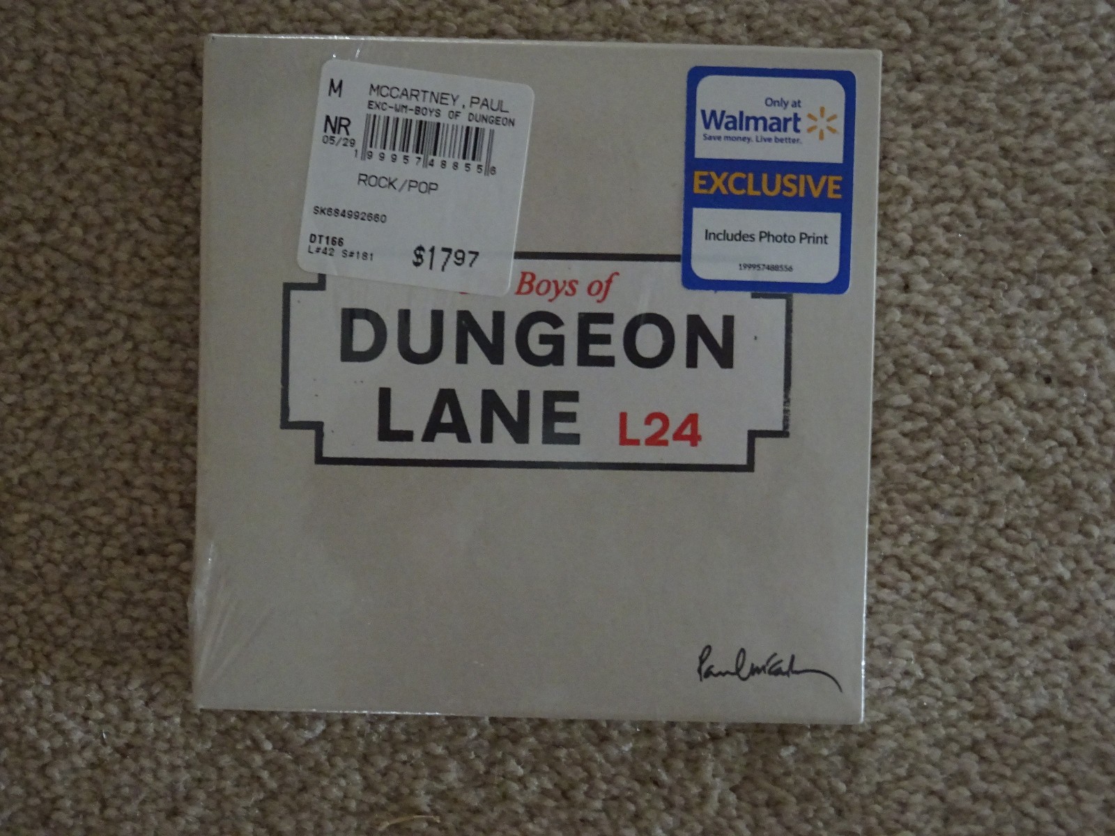 RARE WALMART EXCLUSIVE CD w/ photo print The Boys of Dungeon Lane Paul McCartney