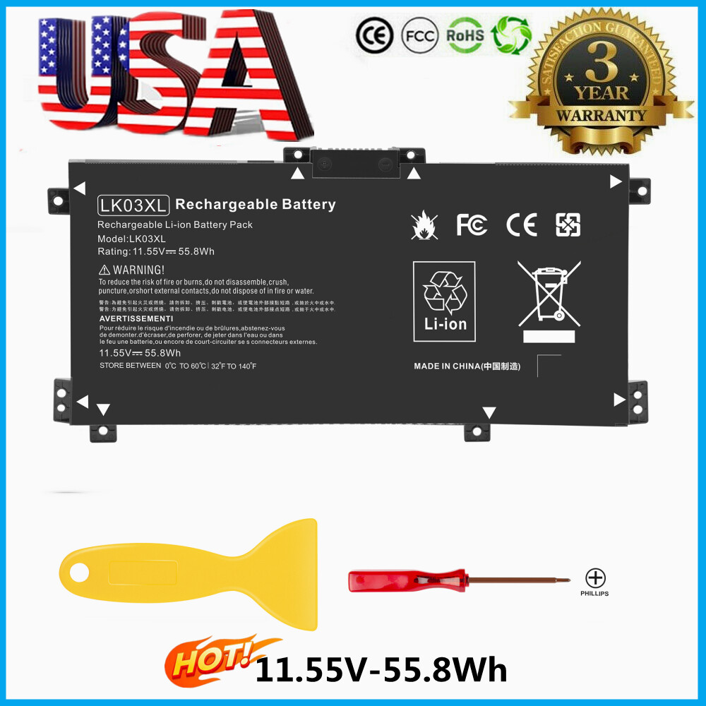 ✅Lot 1-20x LK03XL BATTERY FOR HP ENVY X360 15-BP 15M-BQ 17-AE 17-CE HSTNN-LB7U