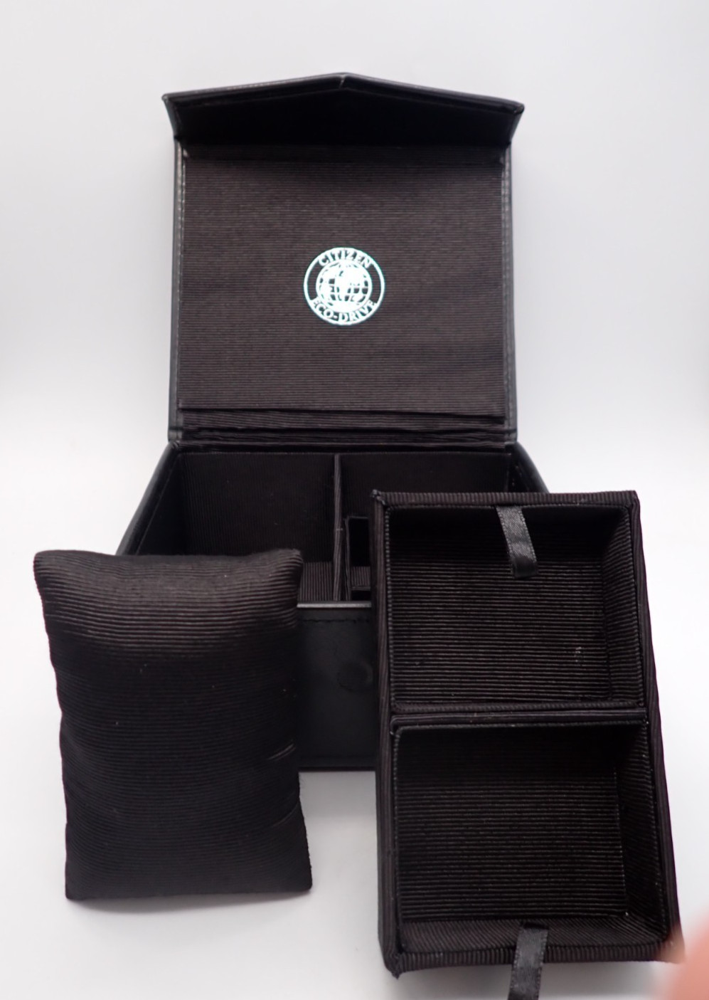 NEW Citizen Eco Drive Leatherette Empty Watch Box Storage Case NEW Citizen Eco Drive Leatherette Empty Watch Box Storage Case