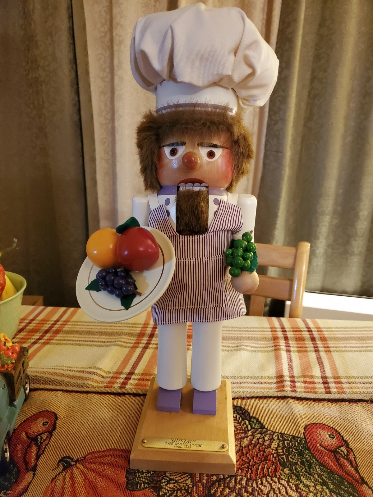 RARE STEINBACH COLLECTOR\'S GUSTAV THE ROYAL COOK NUTCRACKER, Original Box RARE STEINBACH COLLECTOR\'S GUSTAV THE ROYAL COOK NUTCRACKER, Original Box