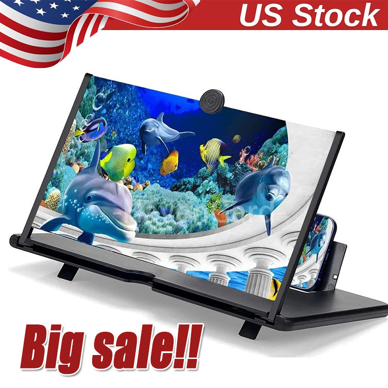 13\'\' Screen Magnifier for Cell phone Newest Version 3D HD Video Phone Amplifier