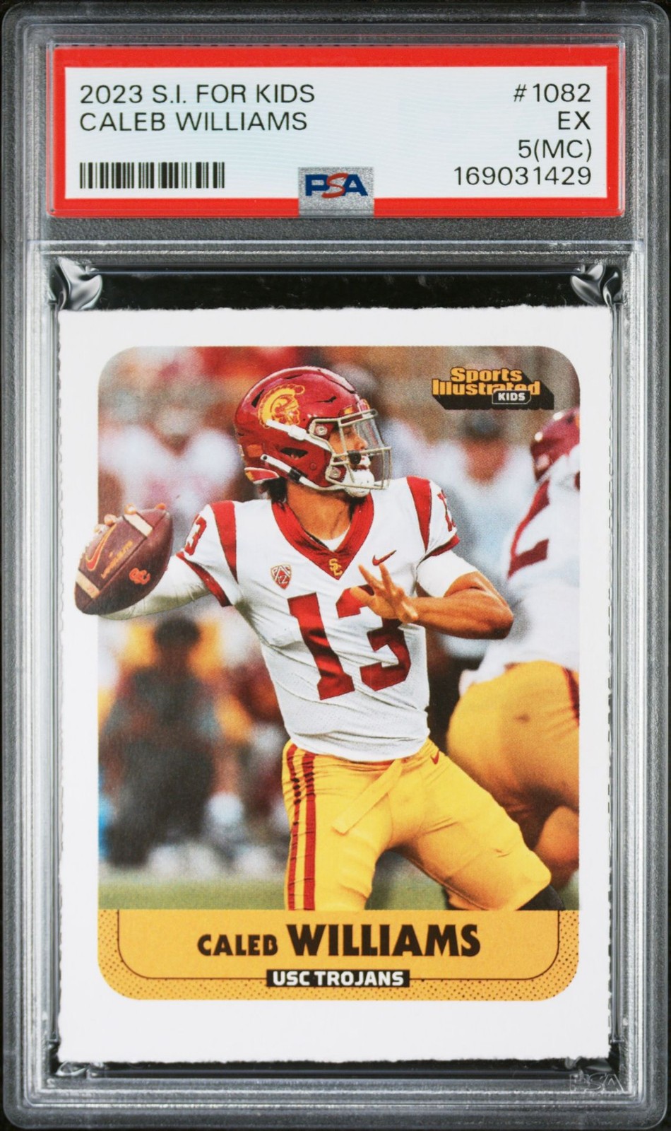 PSA 5 MC 2023 SI for Kids Caleb Williams #1082 POP/7