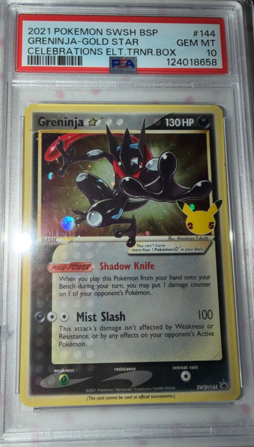 Pokemon Greninja Star Celebrations ETB Promo #144 PSA 10 Gem Mint