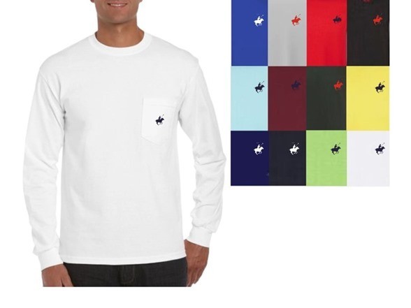 Men's Cotton Long Sleeve T-Shirts With Chest Pocket (4-Pack) Men's Cotton Long Sleeve T-Shirts With Chest Pocket (4-Pack)