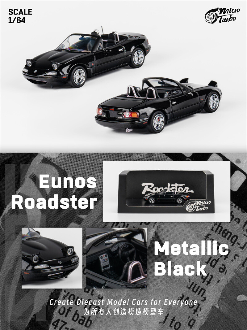 MicroTurbo MT 1:64 MX5 Eunos Roadster NA Pandem Rocket BunnyDiecast Model Car
