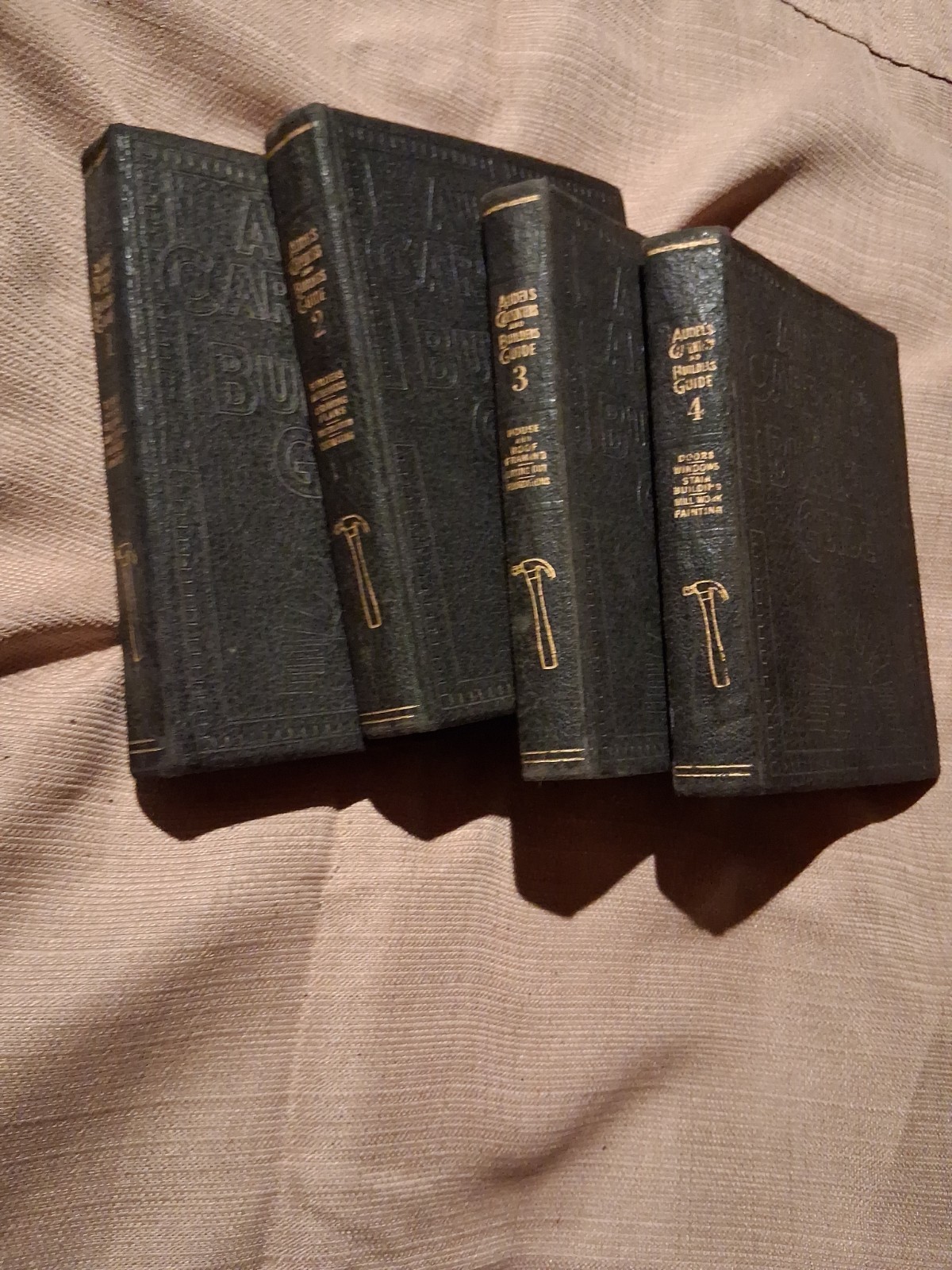 AUDELS Carpenters and Builders Guide Vol 1-4 1949 Complete Set Books Vintage AUDELS Carpenters and Builders Guide Vol 1-4 1949 Complete Set Books Vintage