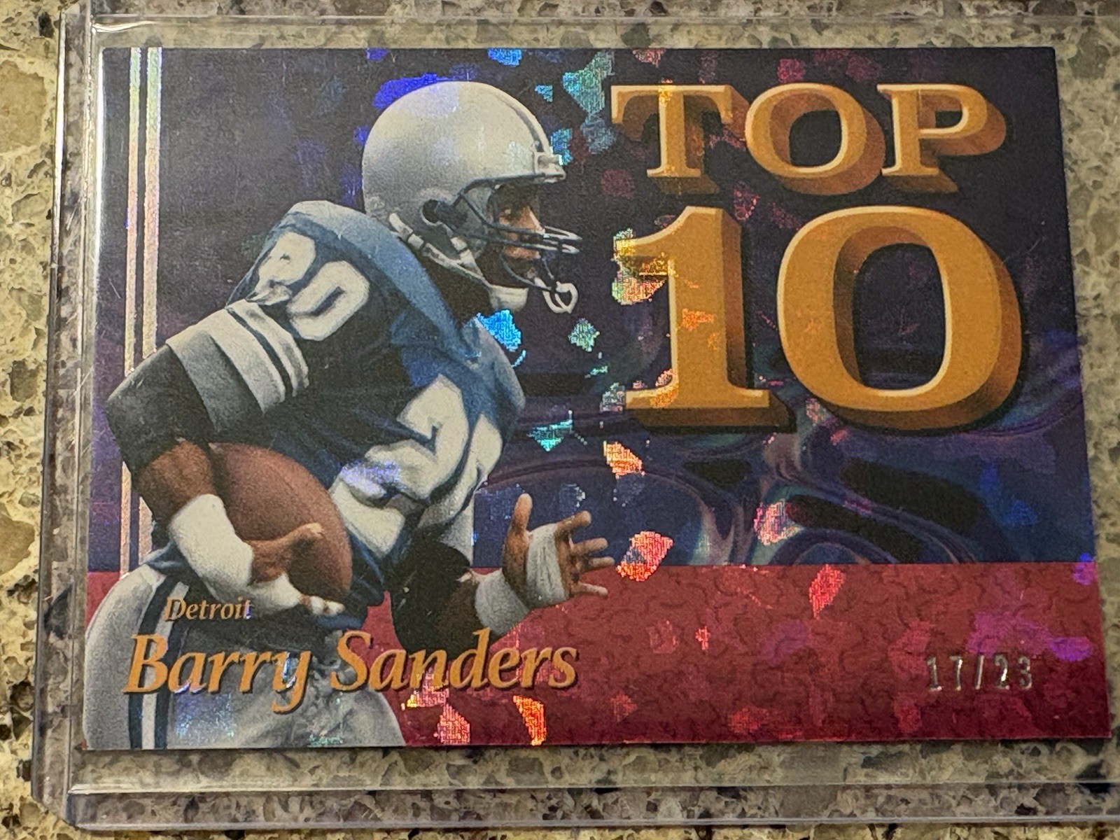 2026 Panini Decades 90s Barry Sanders 17/23 - Top 10 Detroit Lions  Nice  🏈🔥