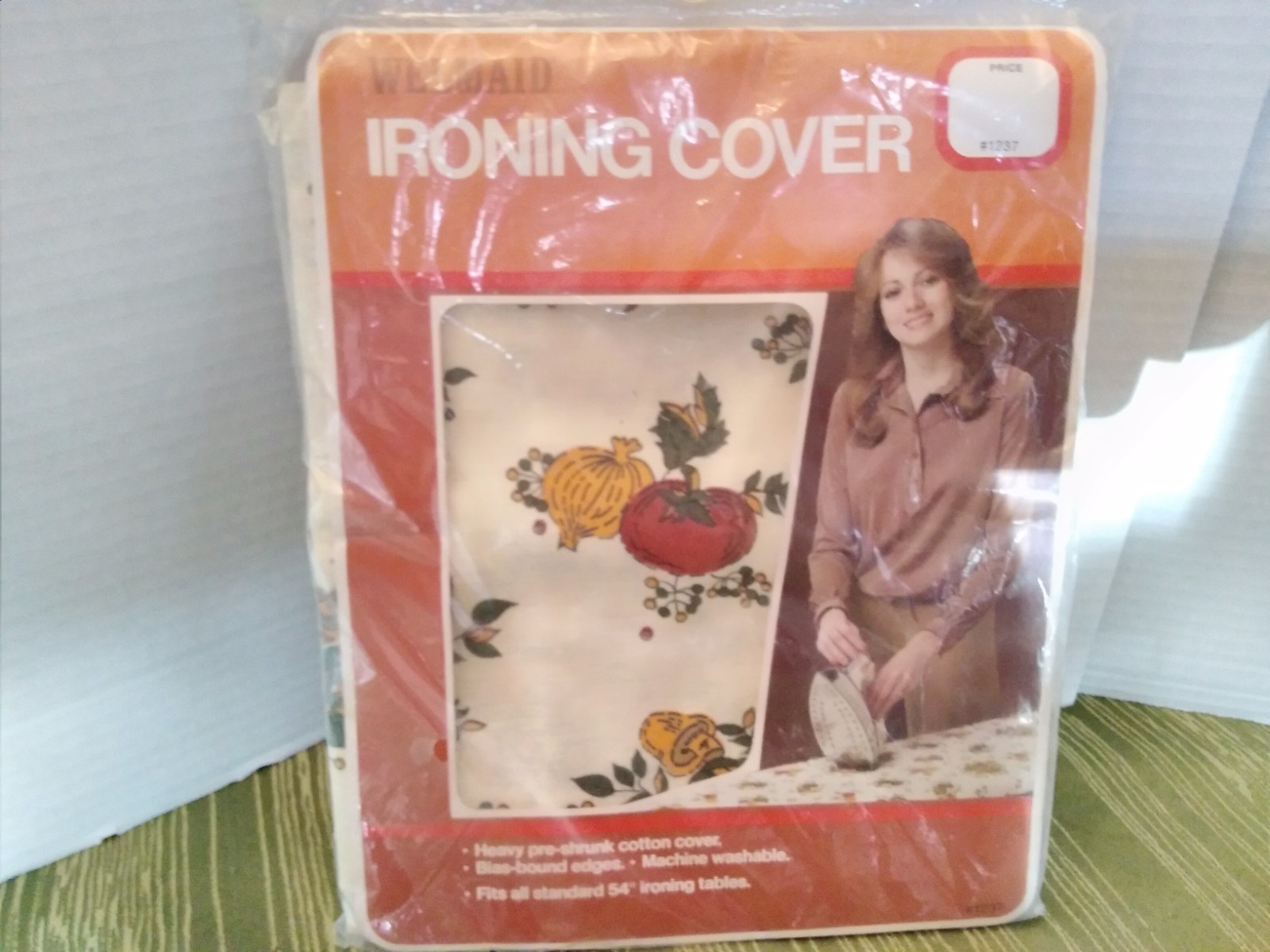 NEW Vintage 1970s RETRO MCM Welmaid Ironing Board Cover Mushroom Veggies