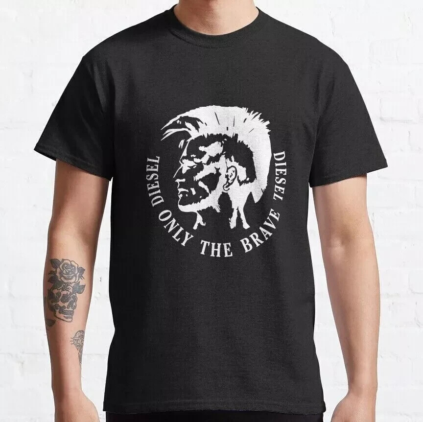 Diesel Only The Brave Fashion Brand Logo Tee Diesel Only The Brave Fashion Brand Logo Tee