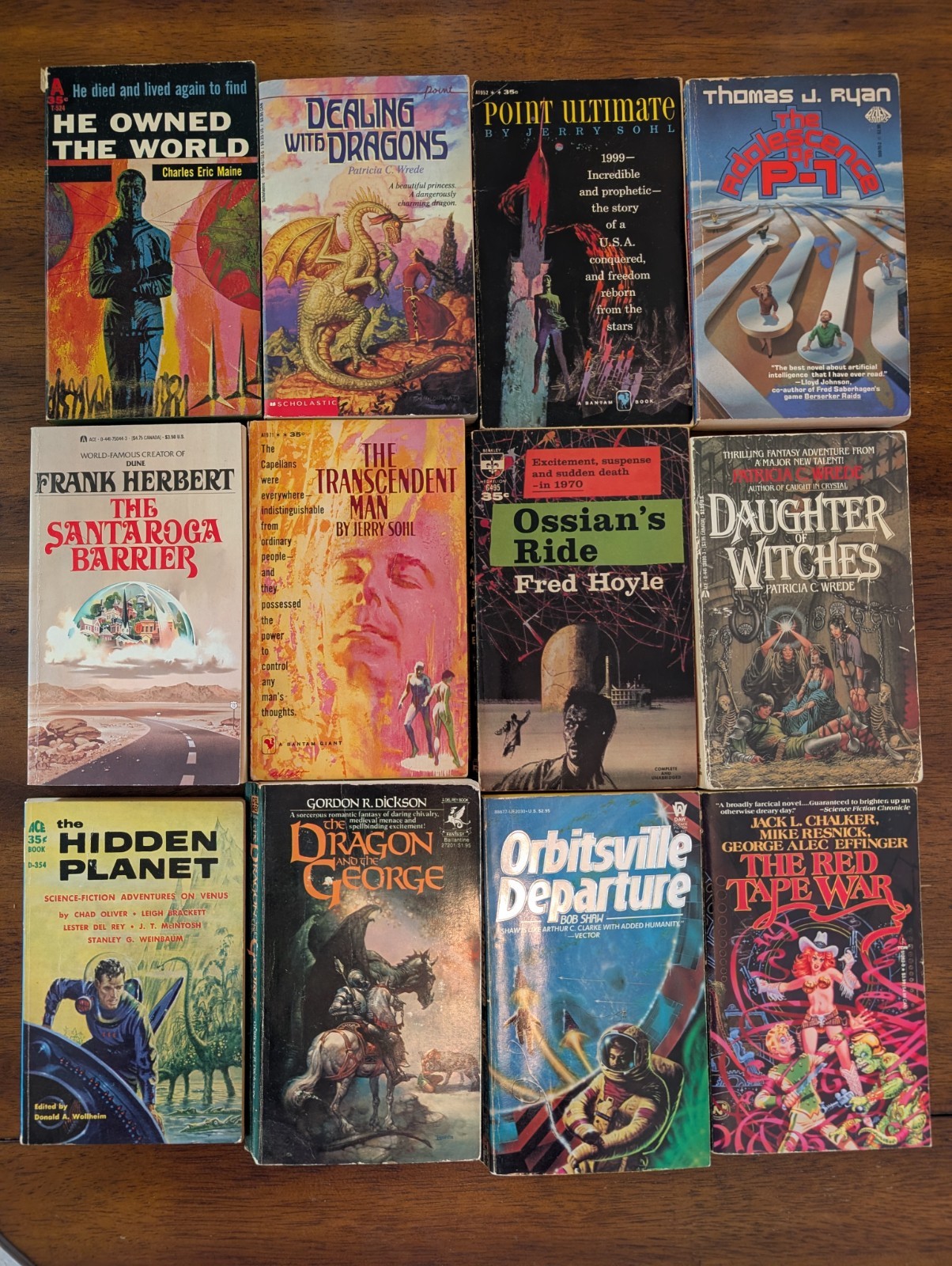 Vintage 60s Pulp Sci-fi Fantasy Paperbacks Silver Age Aldiss, Sohl, Brunner