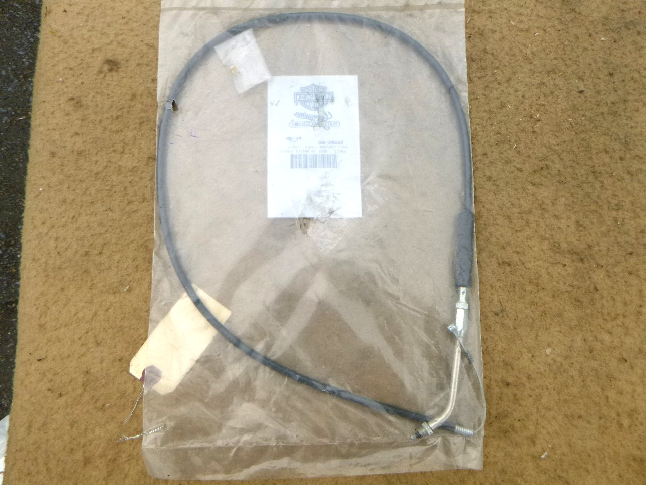 N.O.S. HARLEY DAVIDSON XL THROTTLE/IDLE CABLE SET 56333-83 & 56334-83  1983-'95