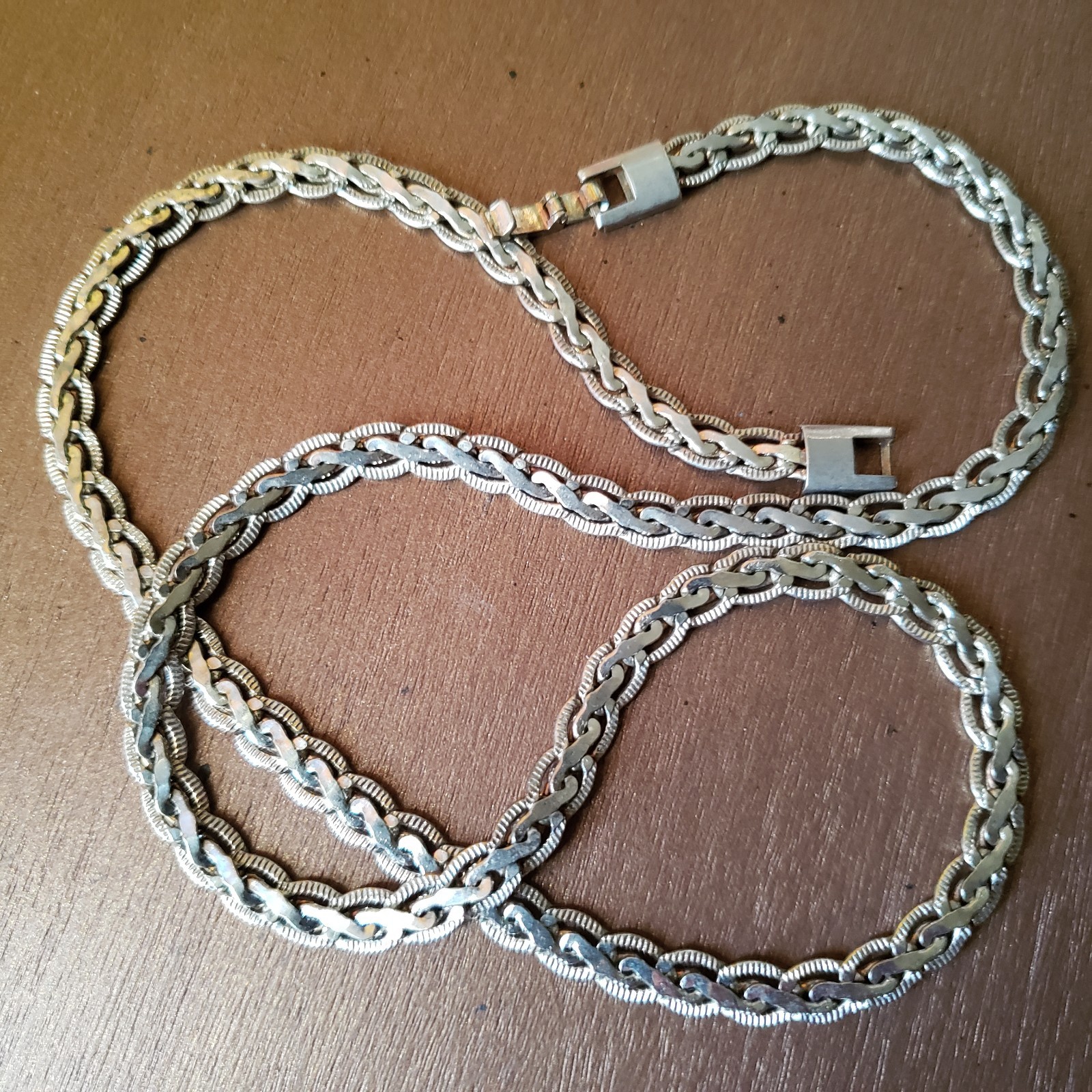 24in Men\'s Heavy Sterling Silver 925 Milano Link Figarope Chain Vintage 