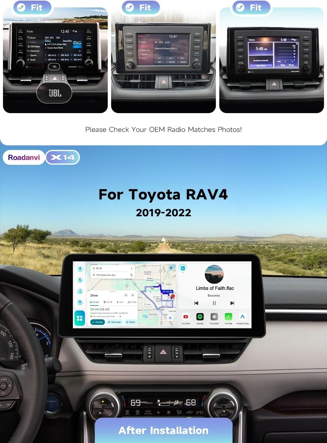 Roadanvi X14 6+128G Car Stereo 12.3 Roadanvi X14 6+128G Car Stereo 12.3