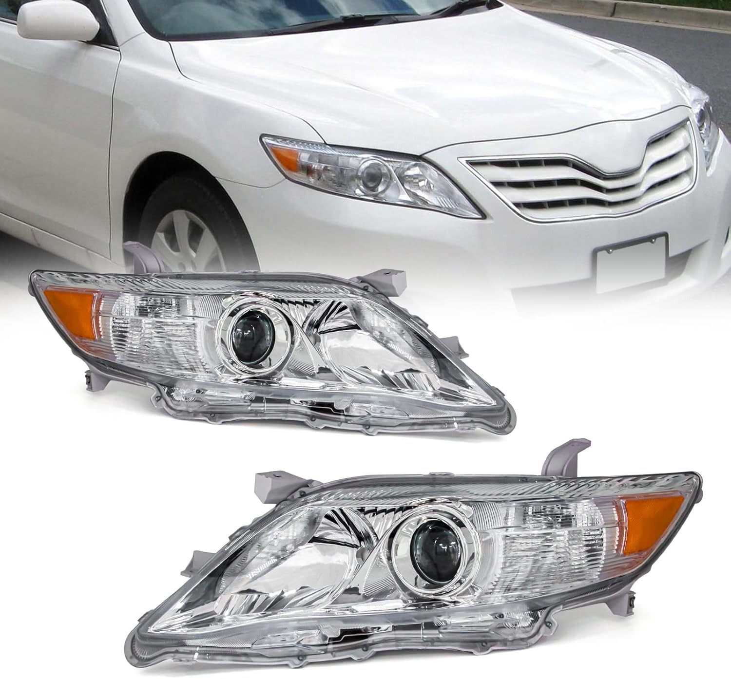 for 2010-2011 Toyota Camry Headlights W/O bulbs