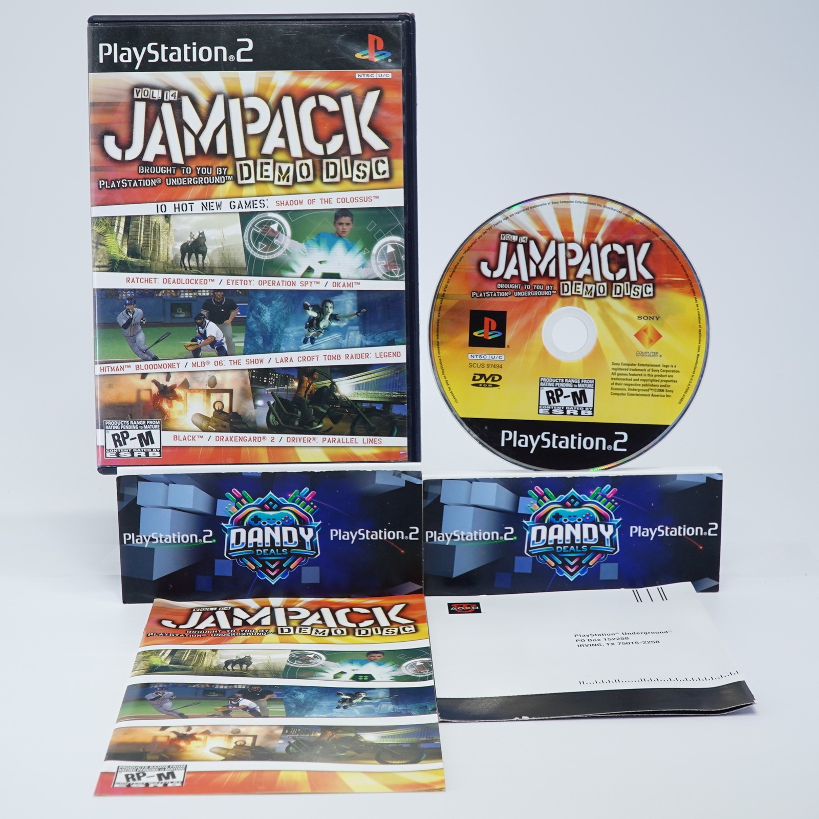 PlayStation Underground Jampack Vol. 14 PS2 CIB W/ Manual - Tested - PlayStation