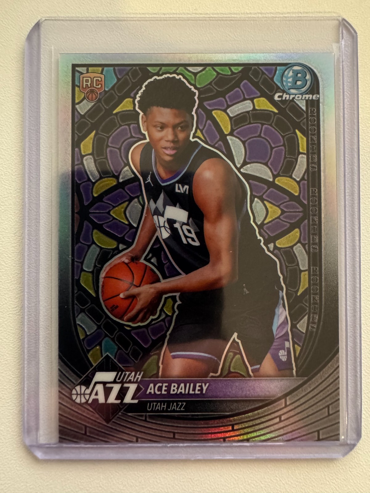 2025-26 Bowman - Chrome Etched-In Glass Variation Ace Bailey #NBE-5 (RC) 2025-26 Bowman - Chrome Etched-In Glass Variation Ace Bailey #NBE-5 (RC)