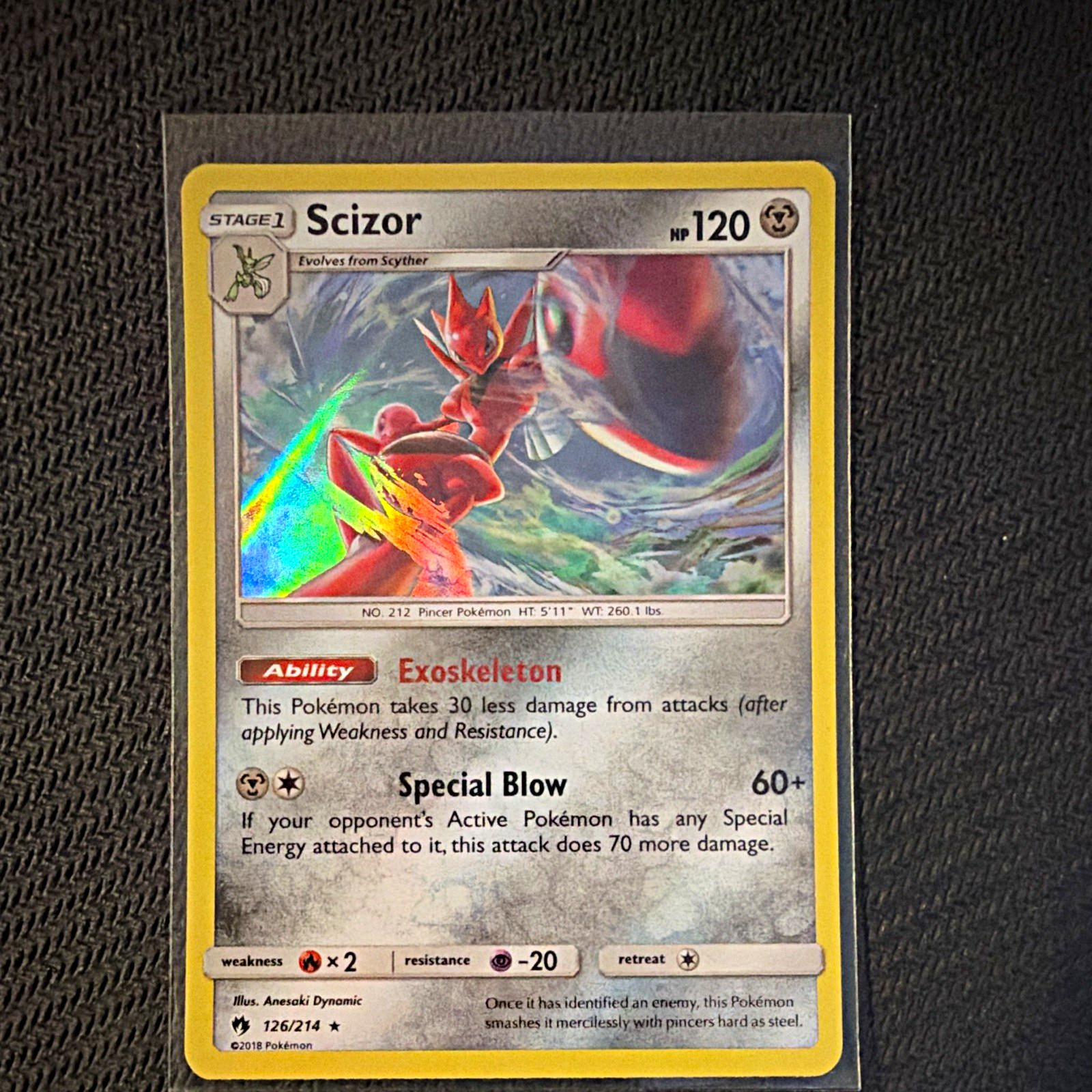 Scizor 126/214 Holo Rare Lost Thunder Pokemon TCG English 2018 Scizor 126/214 Holo Rare Lost Thunder Pokemon TCG English 2018