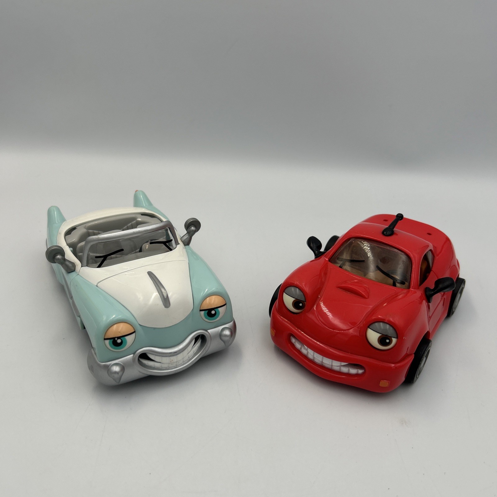 Vintage Chevron Cars Fella Deluxe #27 (No Top) & Tony Turbo #3 Lot - VGUC