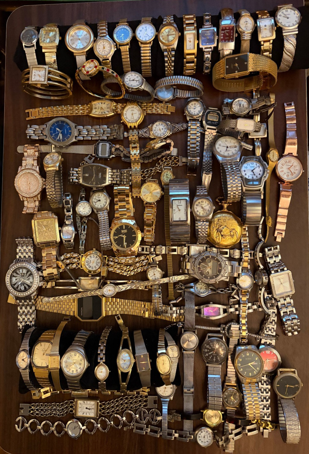 HUGE Lot 80 Vintage Now Used Watches few run GoldSilver Tone SEIKO ELGIN Pulsar+ HUGE Lot 80 Vintage Now Used Watches few run GoldSilver Tone SEIKO ELGIN Pulsar+