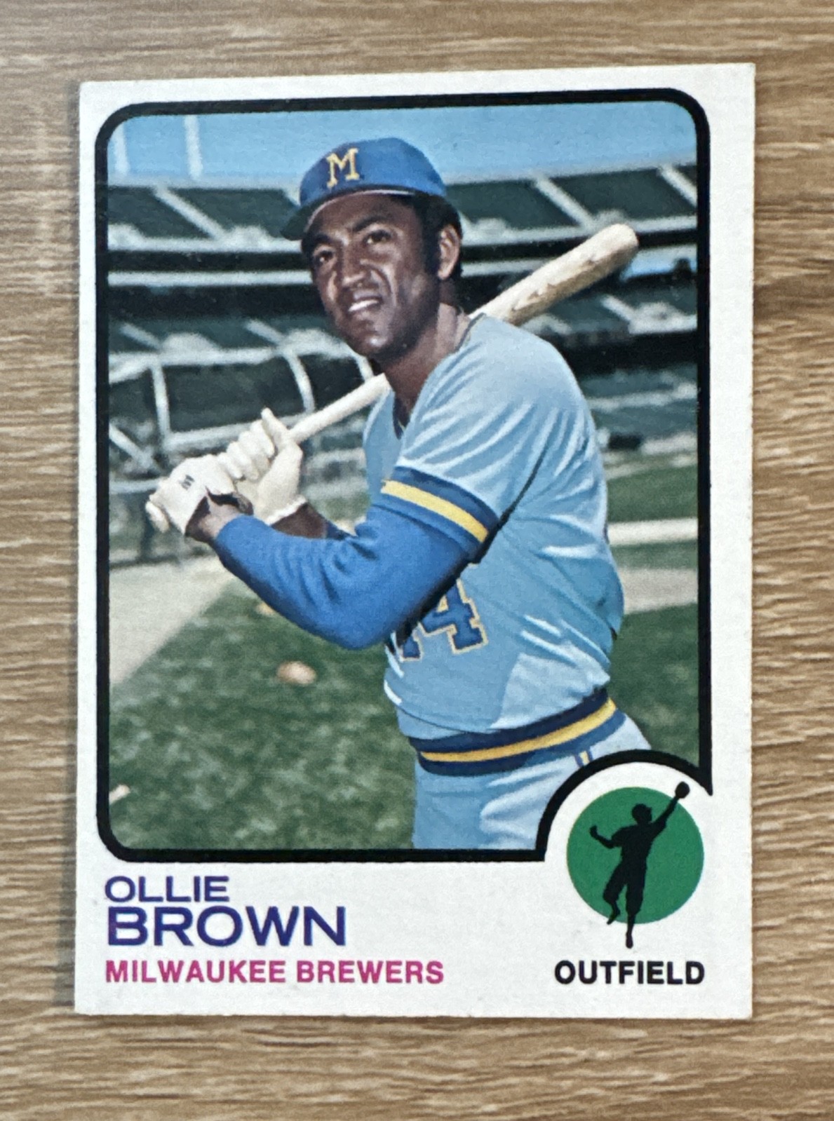 1973 Topps - Ollie Brown #526 Gaps in Black Border 1973 Topps - Ollie Brown #526 Gaps in Black Border
