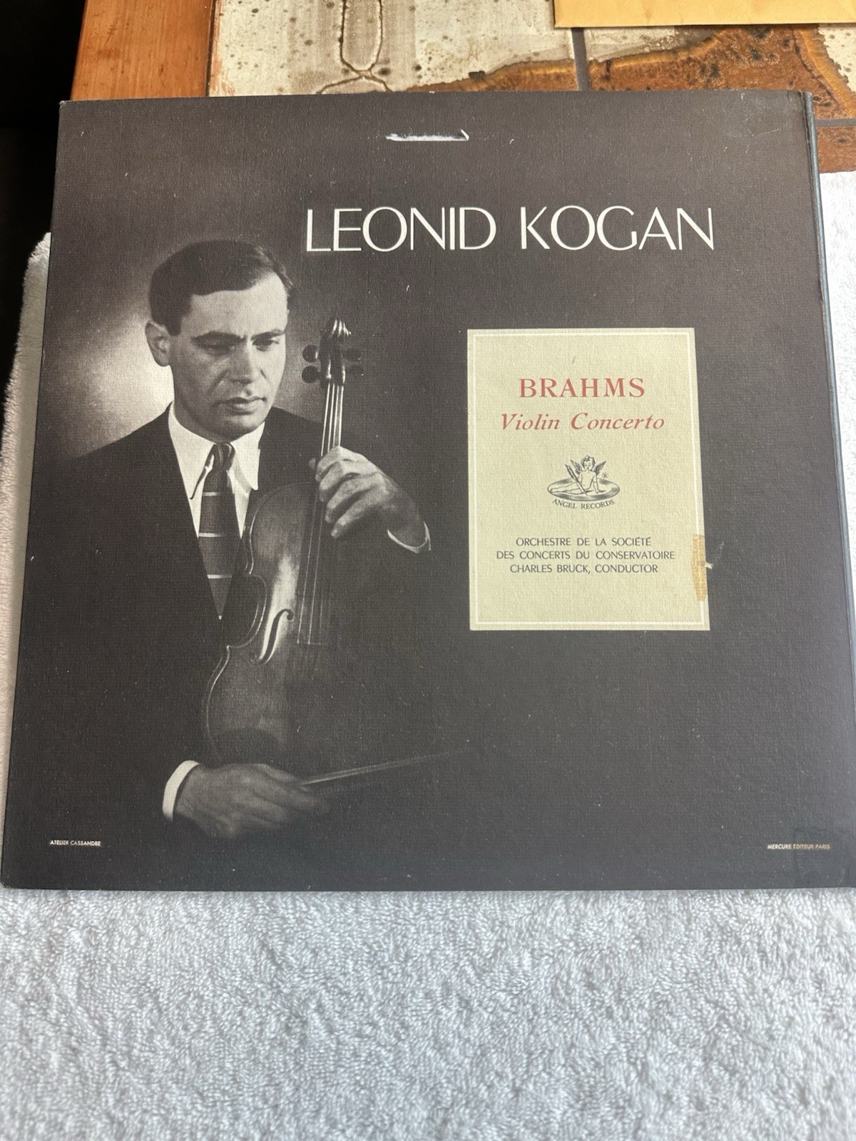 Leonid Kogan Brahms Violin Concerto 33CX First Press Vinyl LP Leonid Kogan Brahms Violin Concerto 33CX First Press Vinyl LP