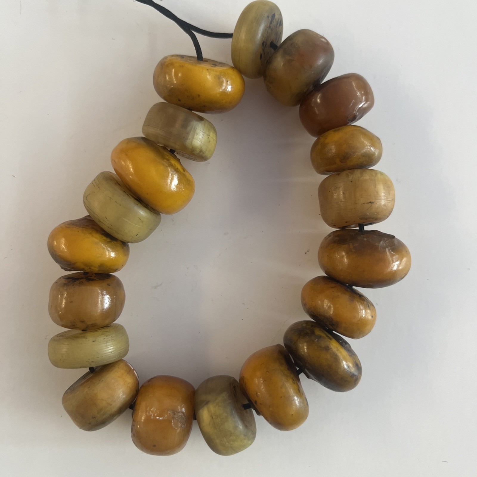 Antique African Amber Trade Beads 7oz