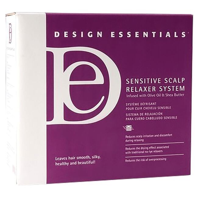 Design Essentials Sensitive Scalp Relaxer System 8 Applications Damaged Box. 