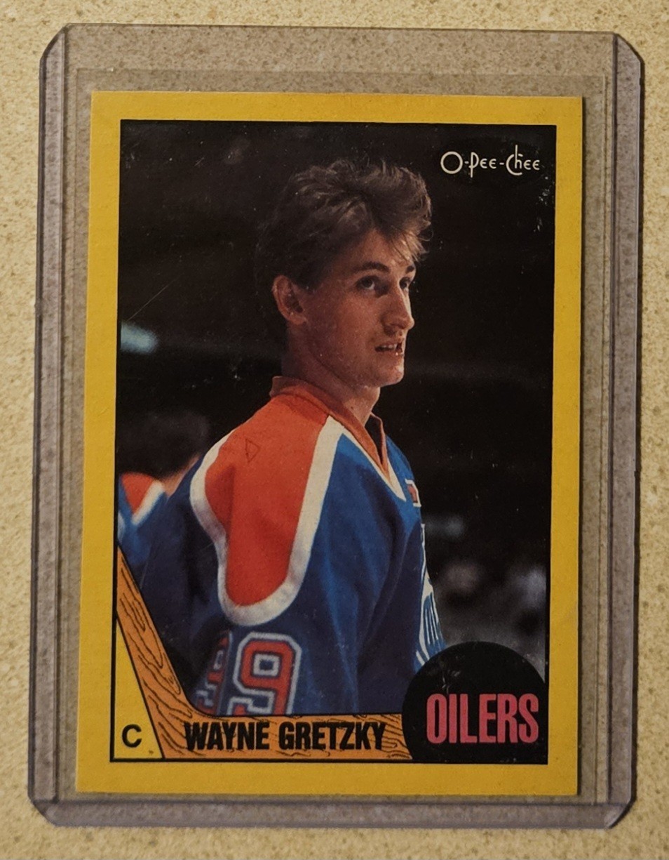 Wayne Gretzky 1987-88 O-Pee-Chee SP Box Topper Card #A - Very Clean - Oilers 🔥