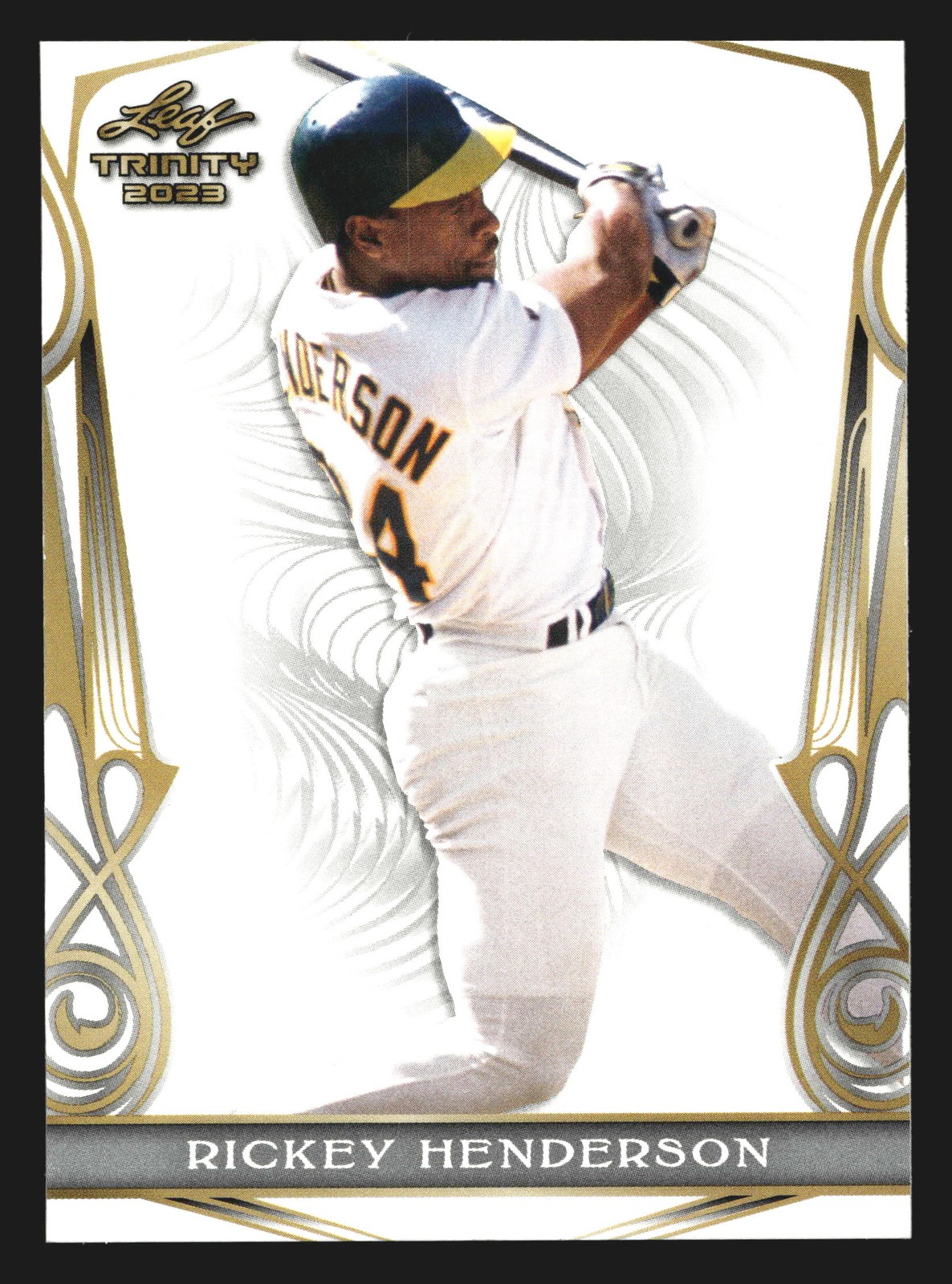 2023 Leaf Trinity #46 Rickey Henderson Oakland Athletics HOF