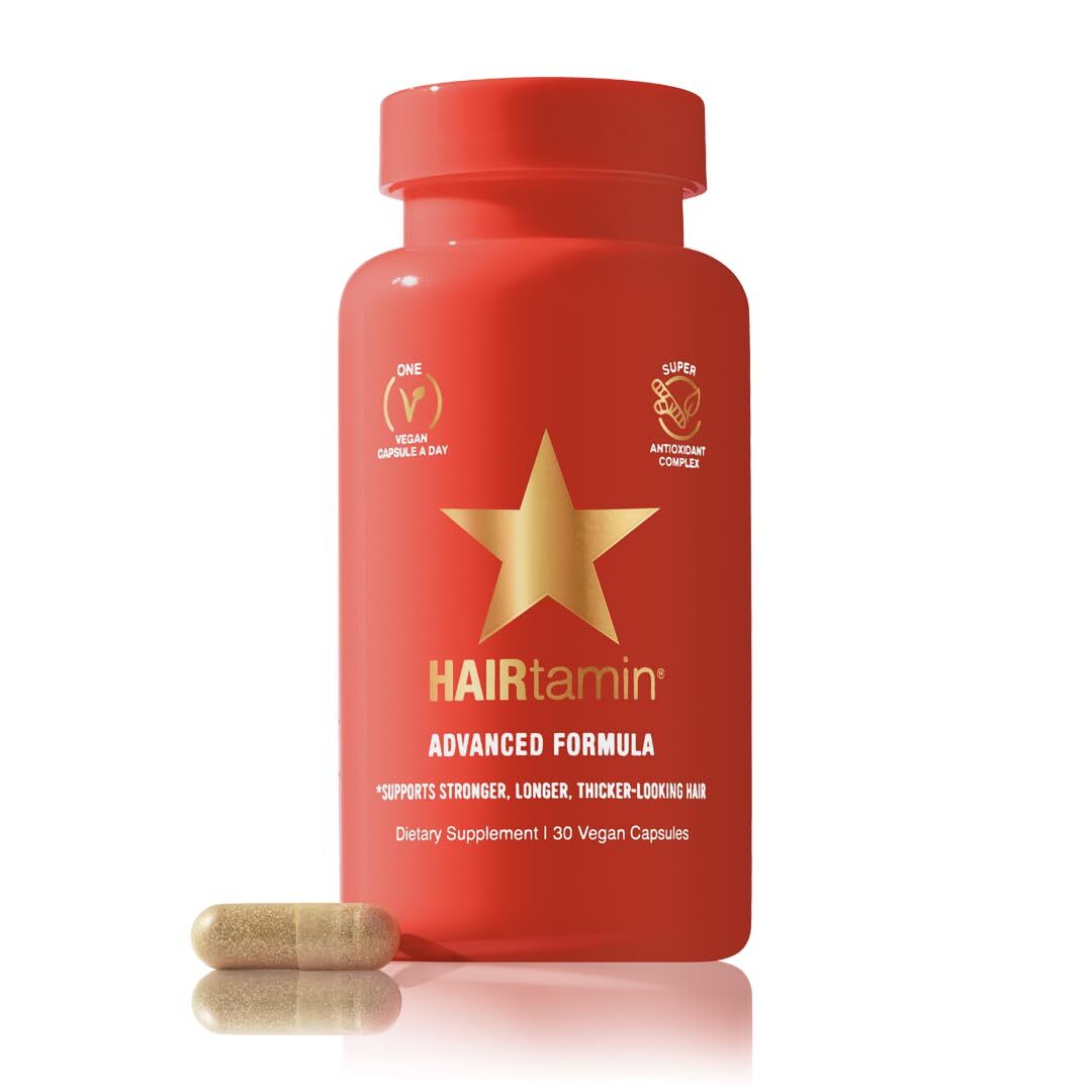 HAIRtamin Advanced Formula Hair Vitamins for Women & Men | Vegan 5000 Mcg Bio...