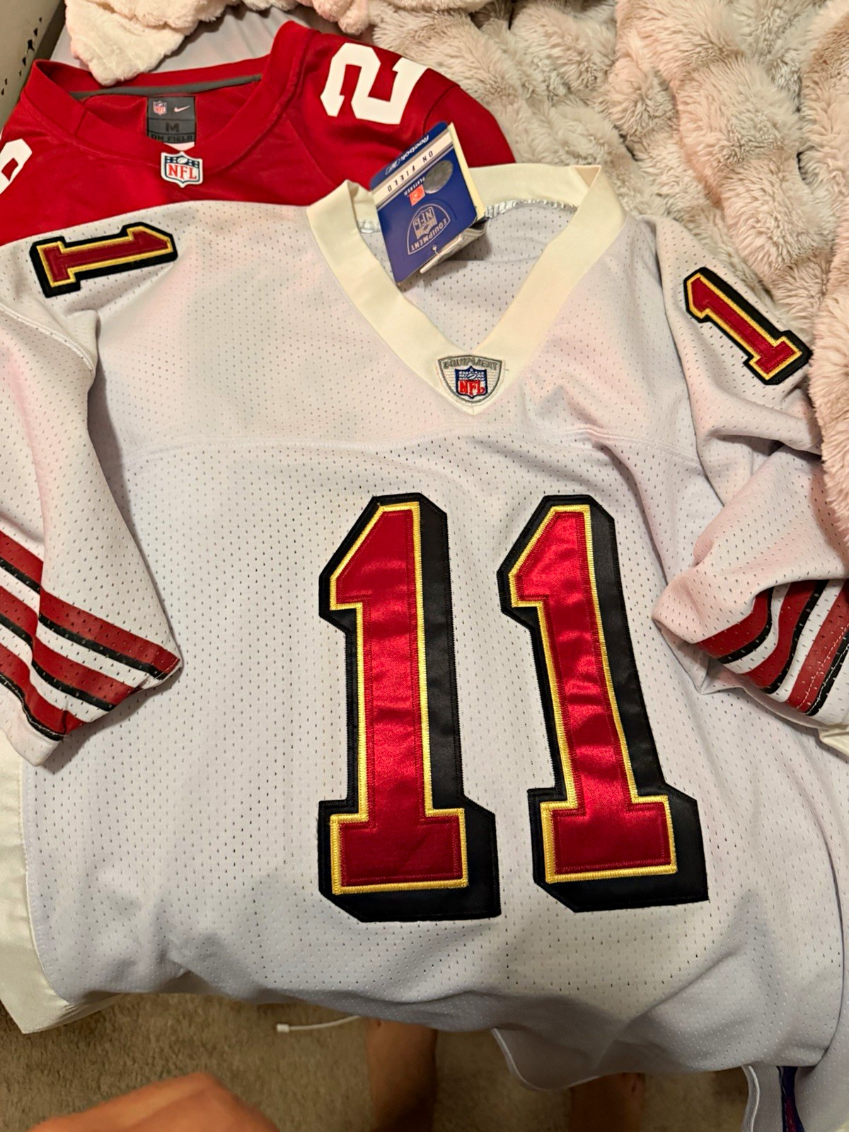 Reebok San Francisco 49ers Alex Smith #11 Men’s NFL Jersey White Size 52
