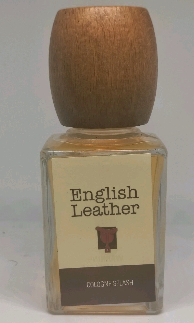 Vintage English Leather Men Cologne Splash 3.4 fl oz Dana Classic Wooden Cap