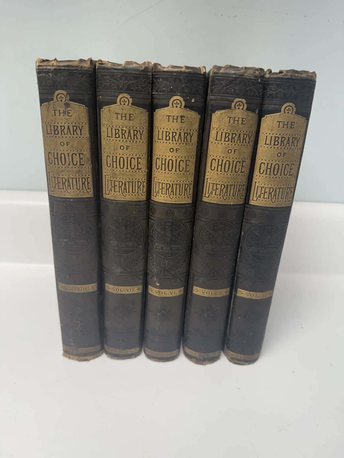 Antique 1883 The Library of Choice Literature Volumes 2, 5, 6, 7, 8-READ Antique 1883 The Library of Choice Literature Volumes 2, 5, 6, 7, 8-READ