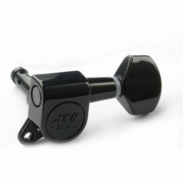 Wilkinson Black Flat Sided Mini Button 6 Line Tuning Pegs