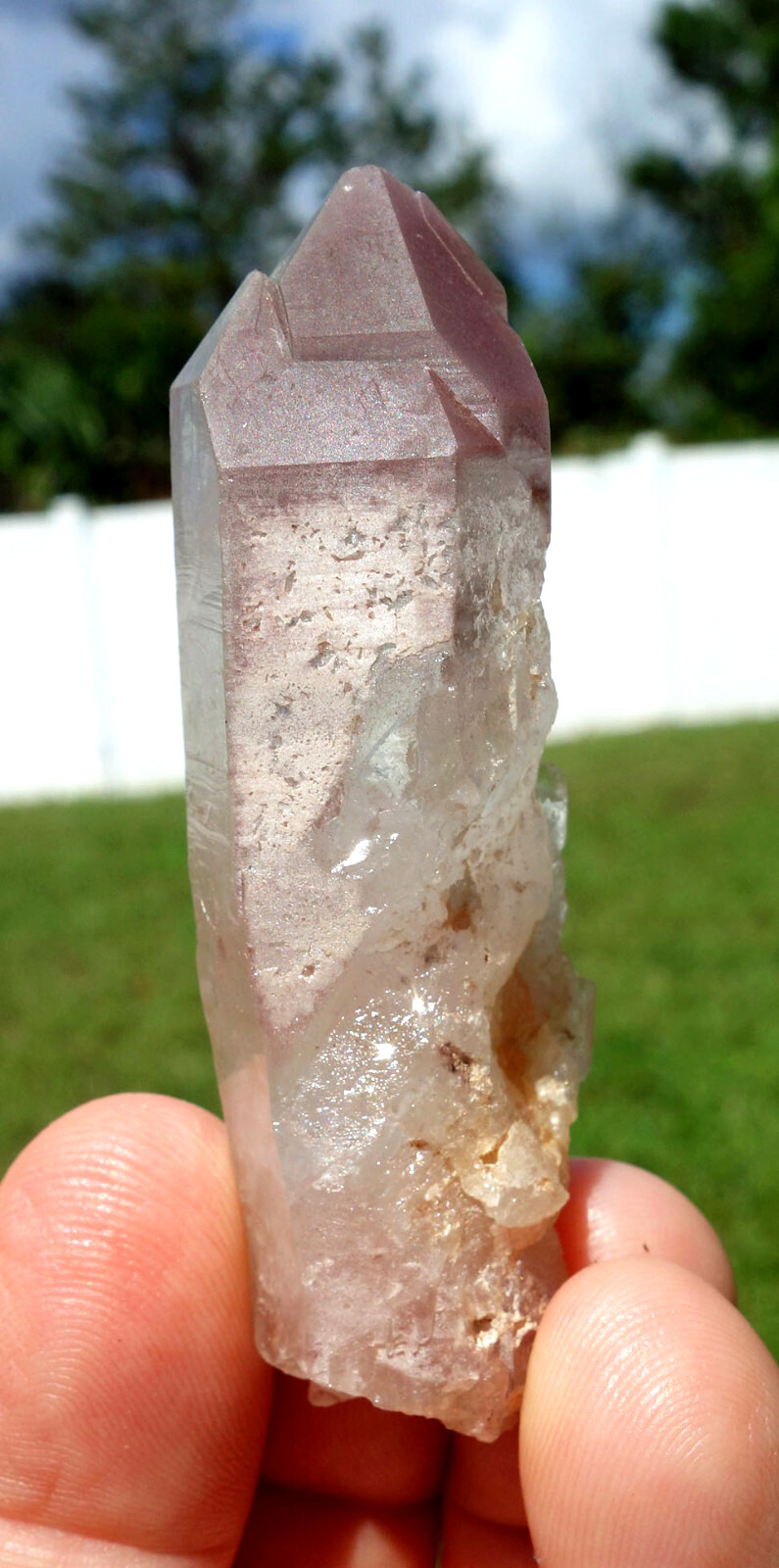 Super Rich Pink LITHIUM Quartz Natural Crystal Point Origin Brazil For Sale #404