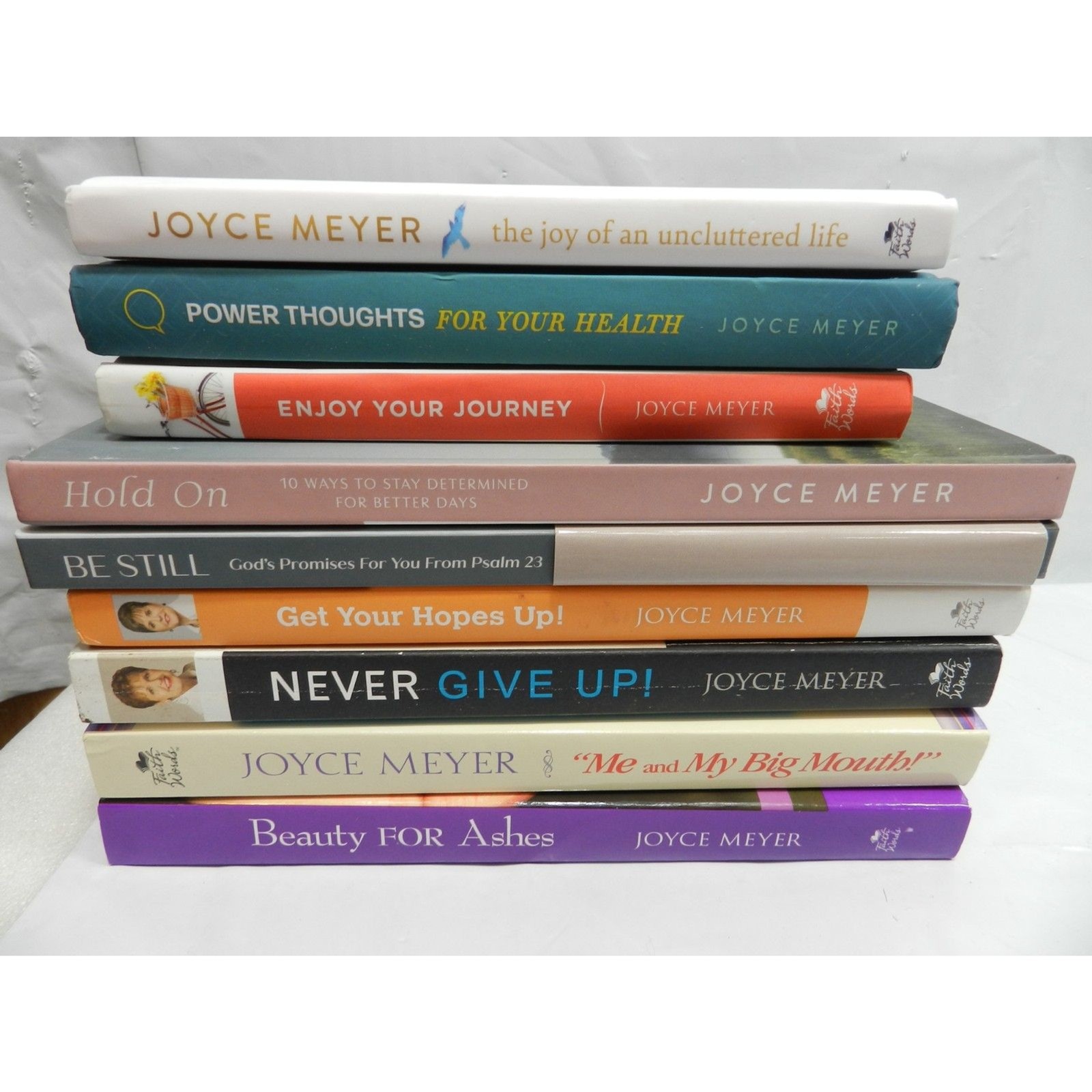 9 Joyce Meyer Books Hardback/Paperback Religious Faith Inspirational (U64J)